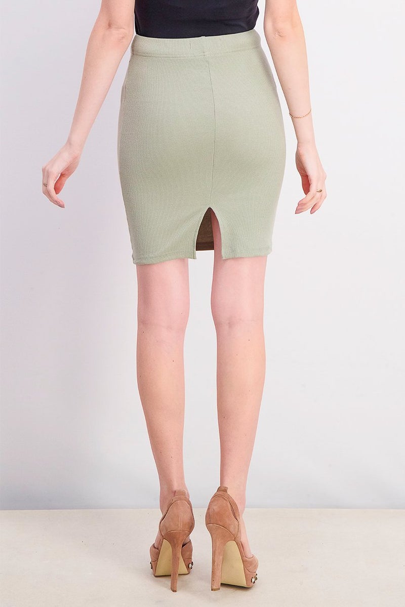 Sinsay Women Pull On Mini Skirt, Olive - Image 4